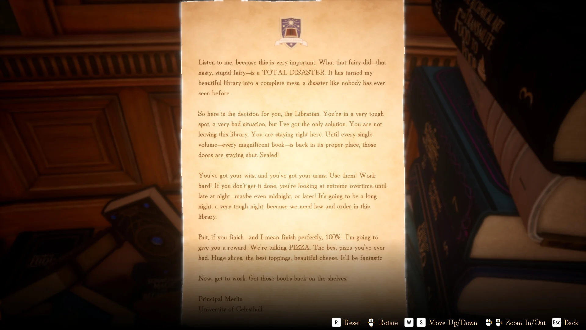 Librarian: Tidy Up the Arcane Library! Việt Hóa - Ảnh minh họa 4