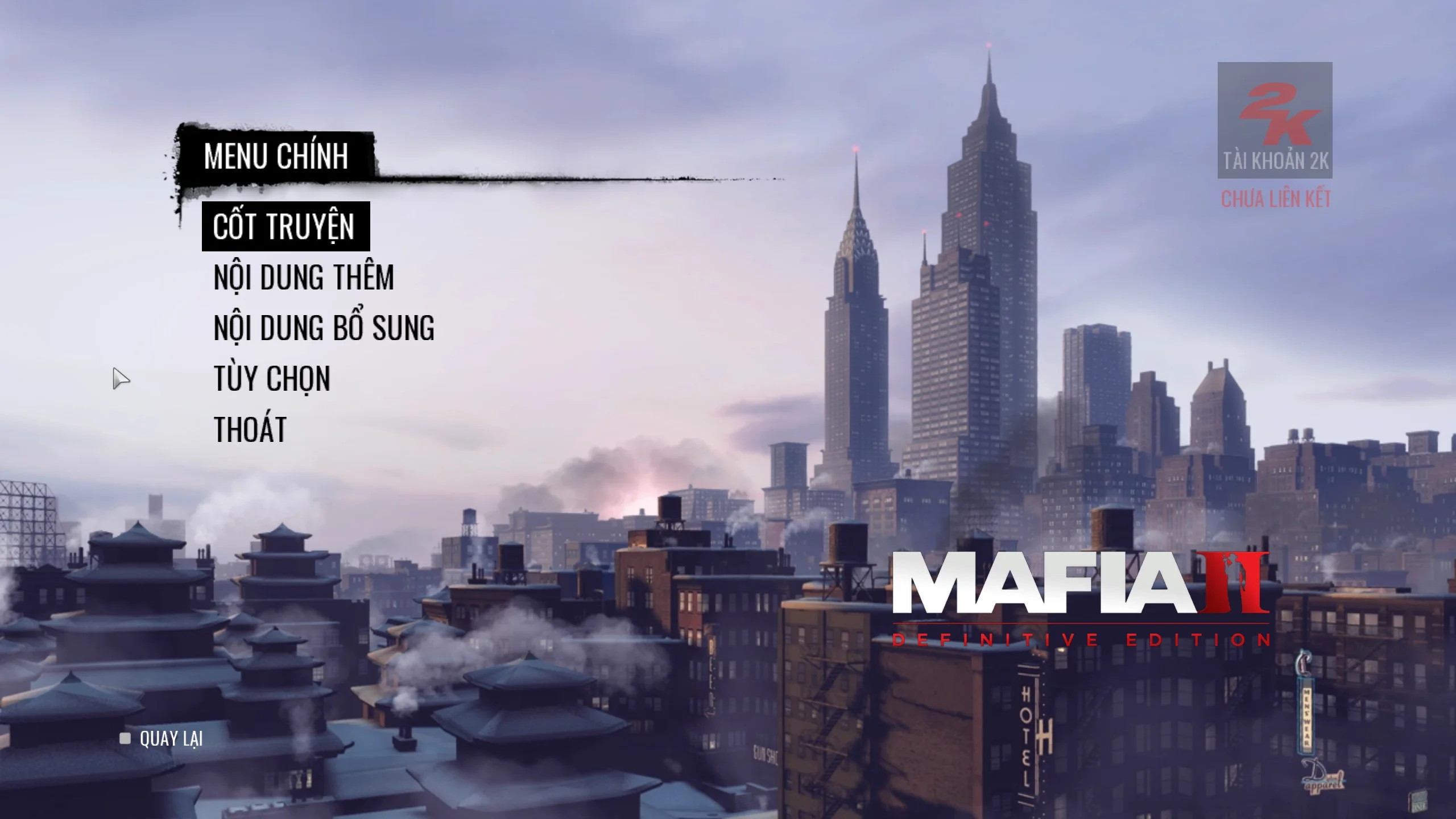 Mafia II: Definitive Edition Việt Hóa - Ảnh minh họa 2